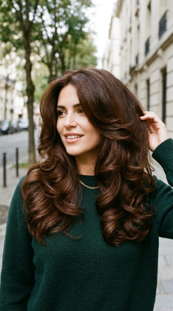 Voluminous Brunette Blowout