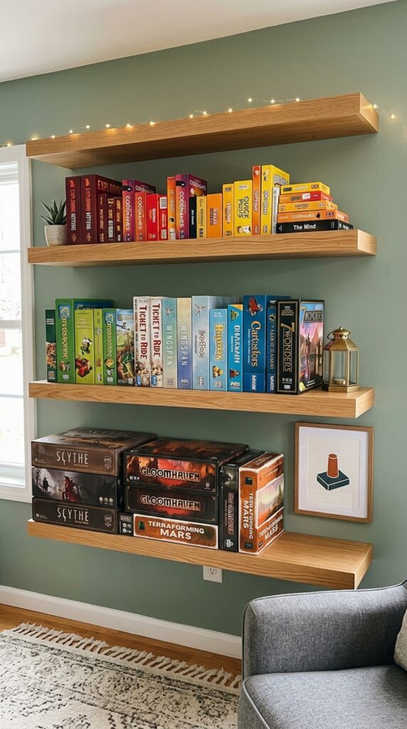 Wall-Mounted Floating Shelves