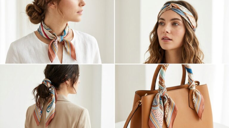 Ways to Style a Silk Scarf