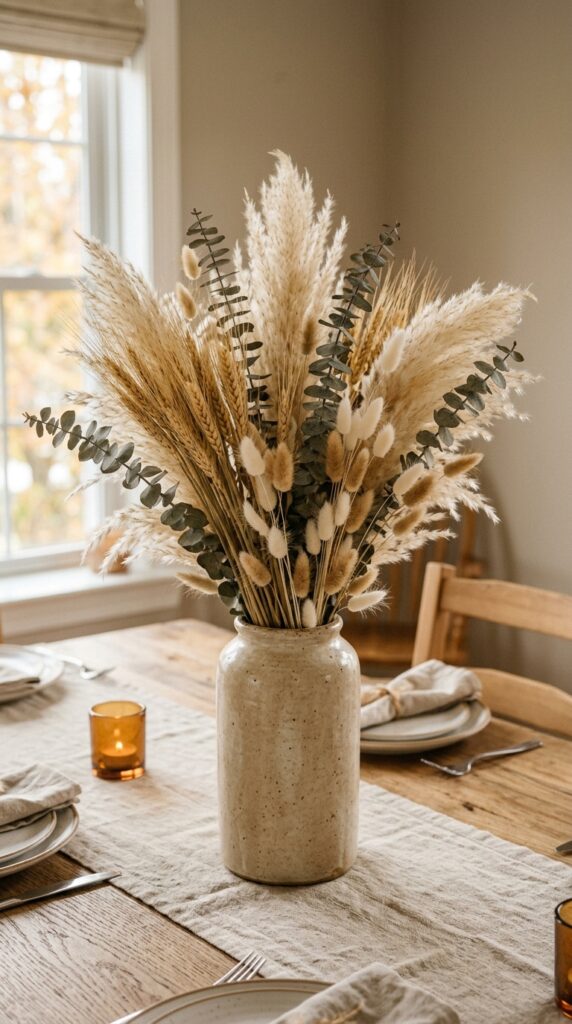 Wheat and Dried Grass Arrangement