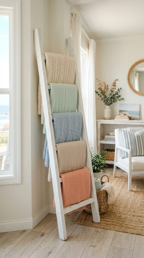 White Painted Ladder