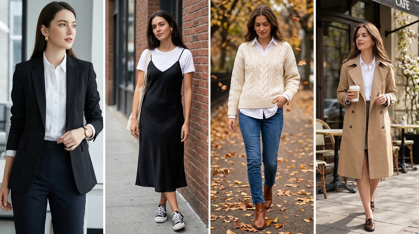White Shirt Layering Ideas