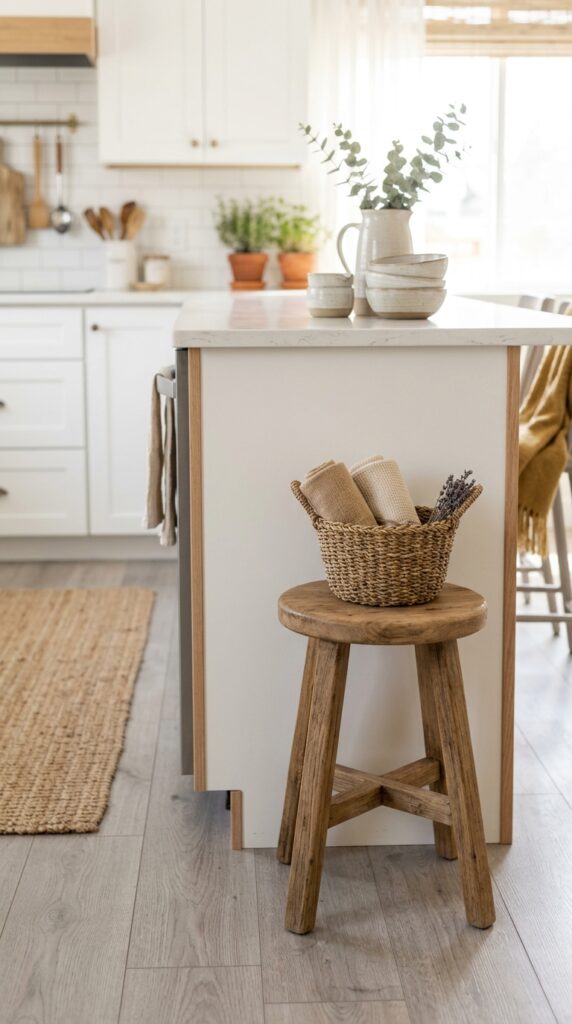 Wooden Stool Accent