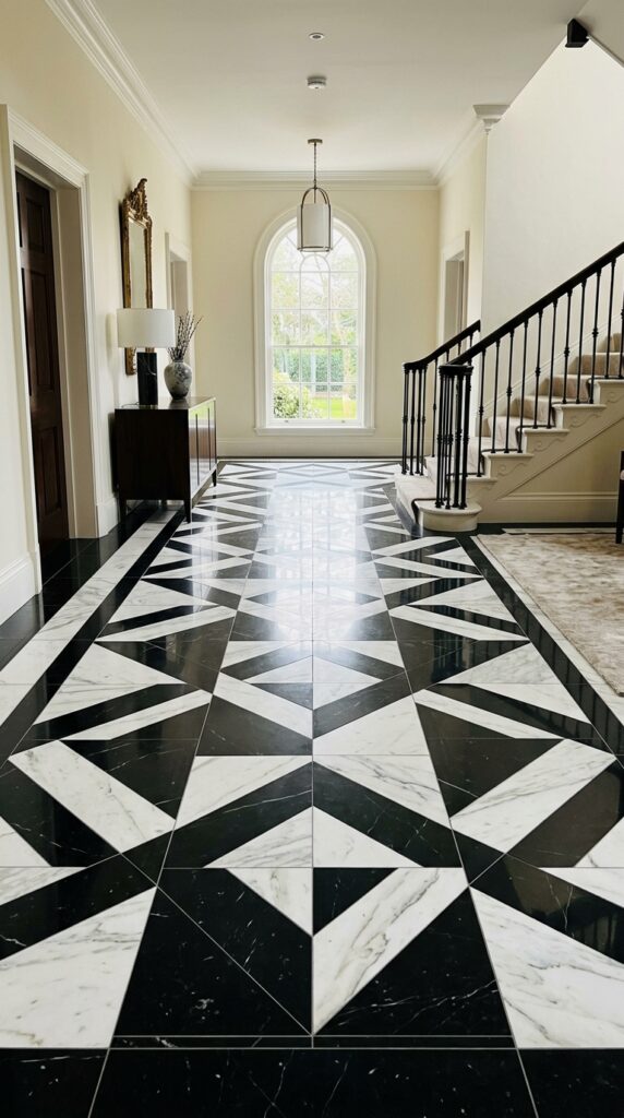Black and White Marble Pattern