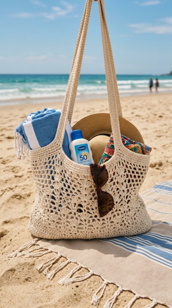 Crochet Beach Tote