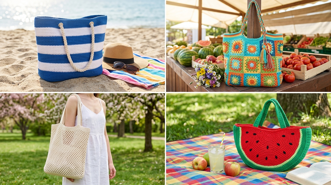 Crochet Tote Bag Summer Ideas