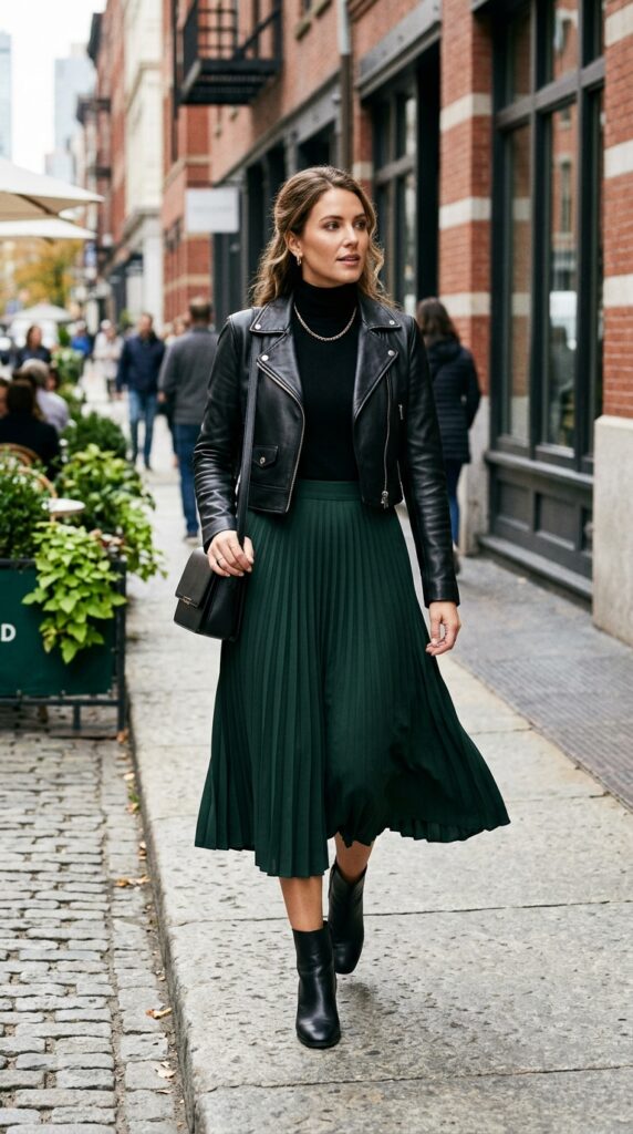 Cropped Jacket and Maxi Skirt