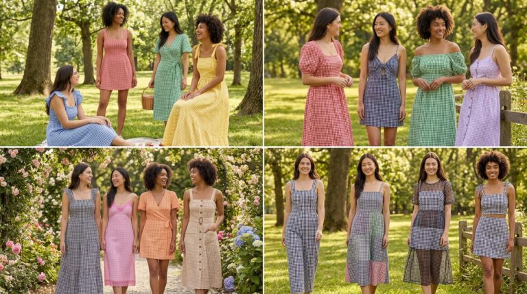 Gingham Print Picnic Dress Ideas