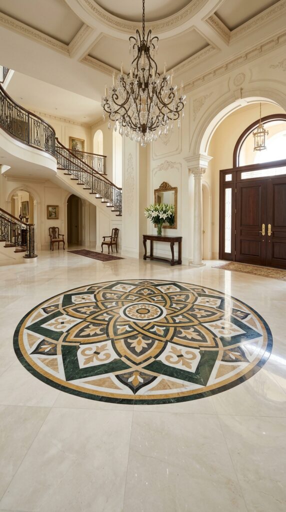 Large-Scale Marble Medallion