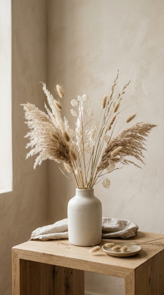 Minimalist Dried Grass Wreath