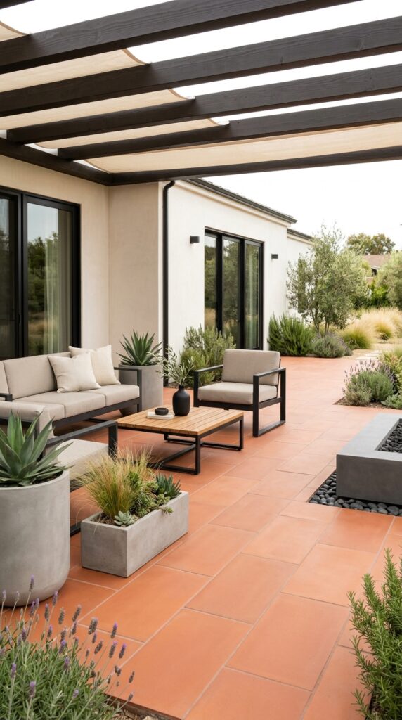 Modern Terracotta Patio