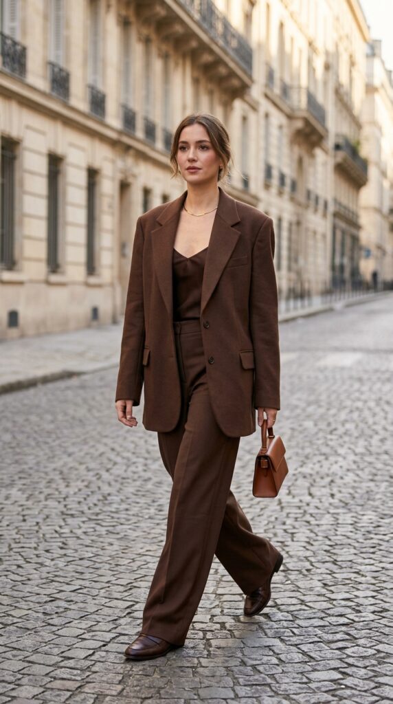 Monochromatic Oversized Blazer Outfit