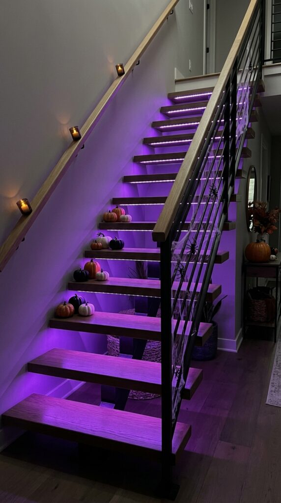 Purple Neon Staircase