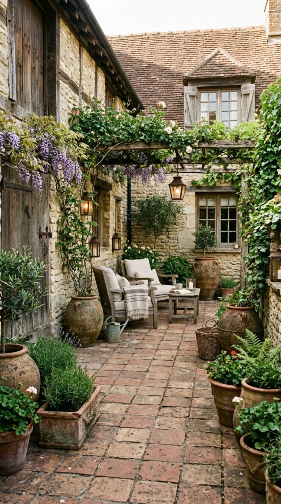 Rustic Terracotta Courtyard