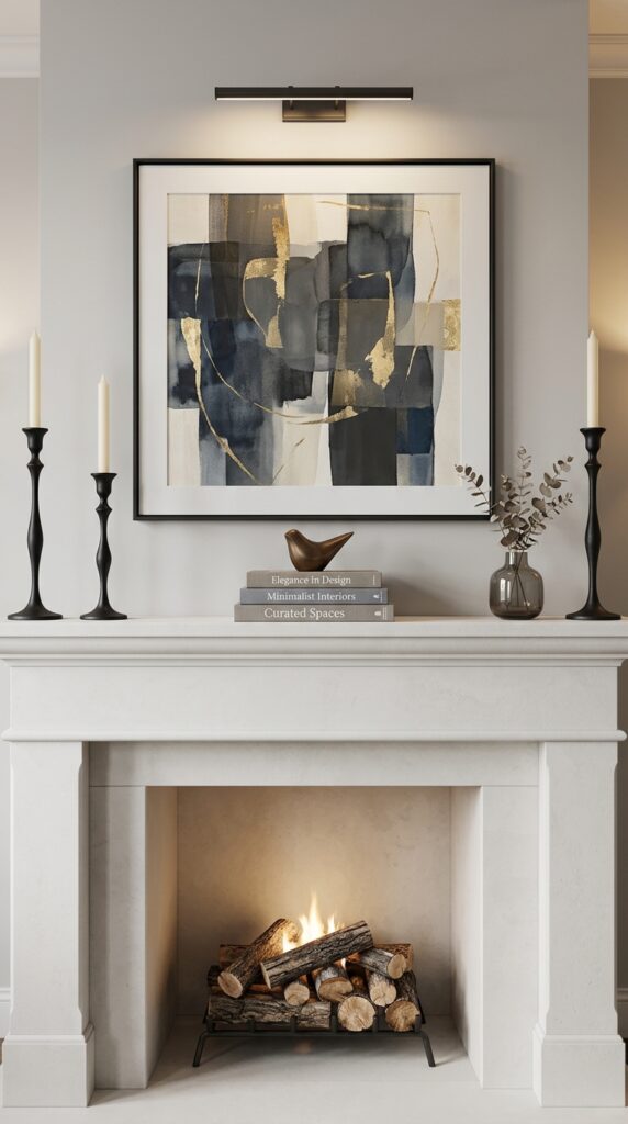 Symmetrical Candle Arrangement