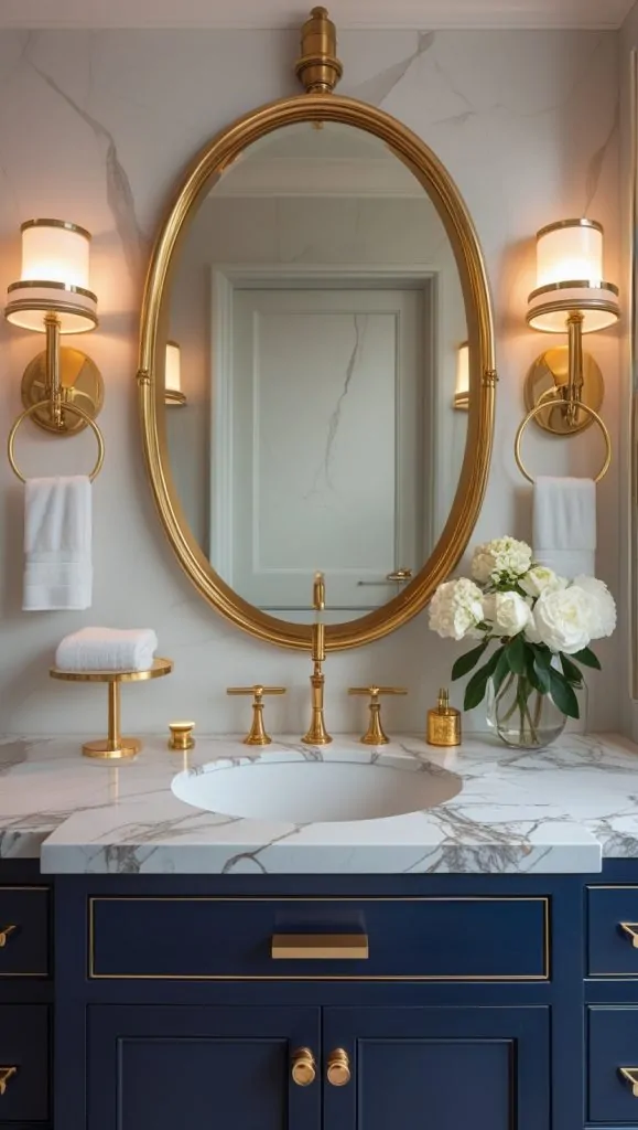 Brass-Framed Mirrors