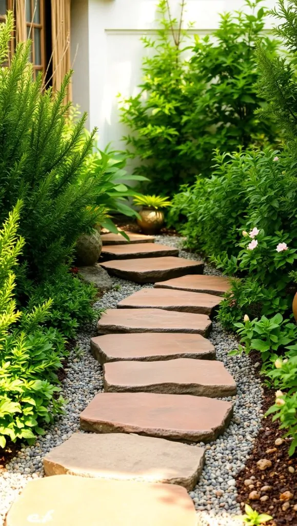 Create A Pathway With Pavers Or Gravel