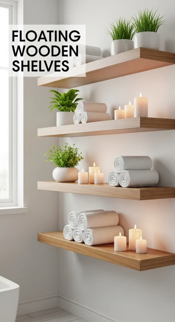 Floating Wooden Shelves