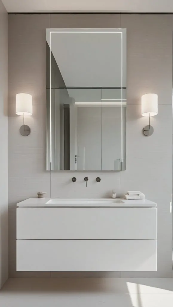 Frameless Minimalist Mirrors