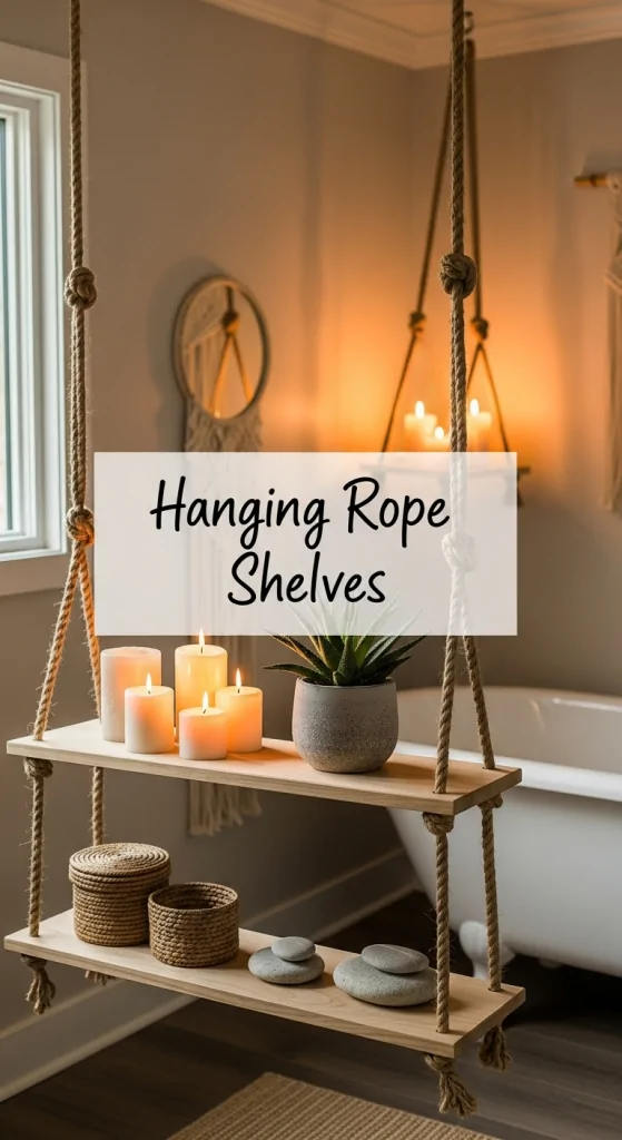 Hanging Rope Shelves