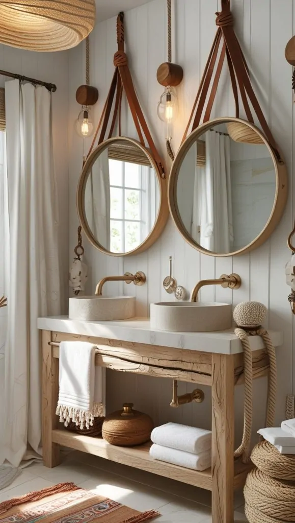 Hanging Strap Mirrors