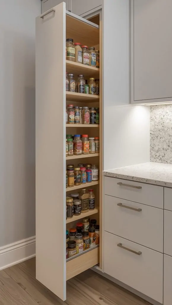 Hidden Pull-Out Pantry