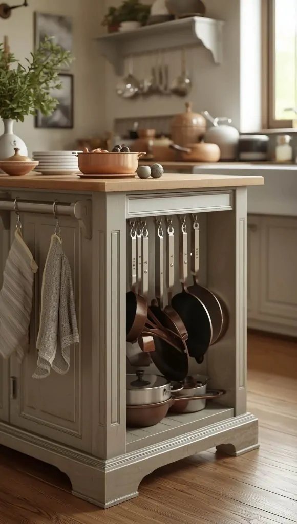 Hooks And Rails For Hanging Storage