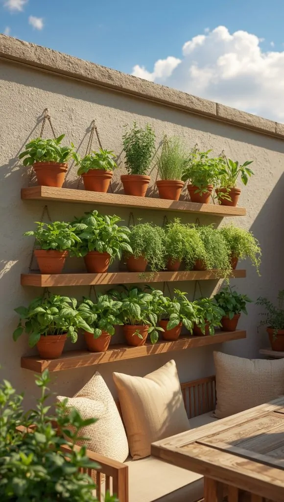 Install A Vertical Herb Garden Near Your Kitchen