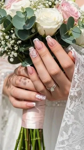 Pearl-Accented Nails