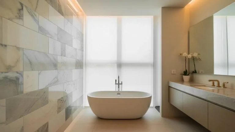 Simple Bathroom Accent Wall Ideas