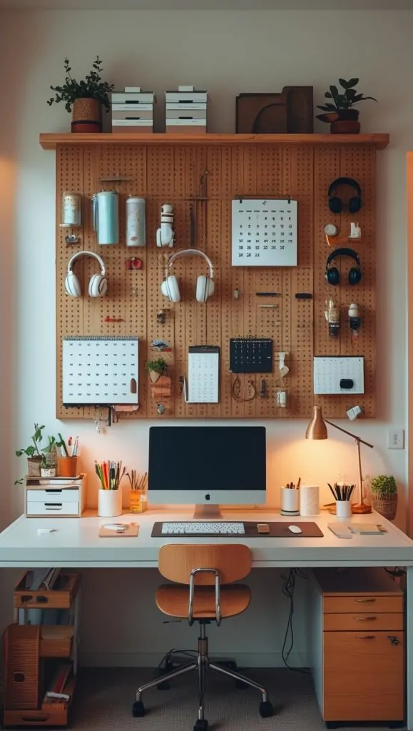 Use A Pegboard Or Wall Organizer