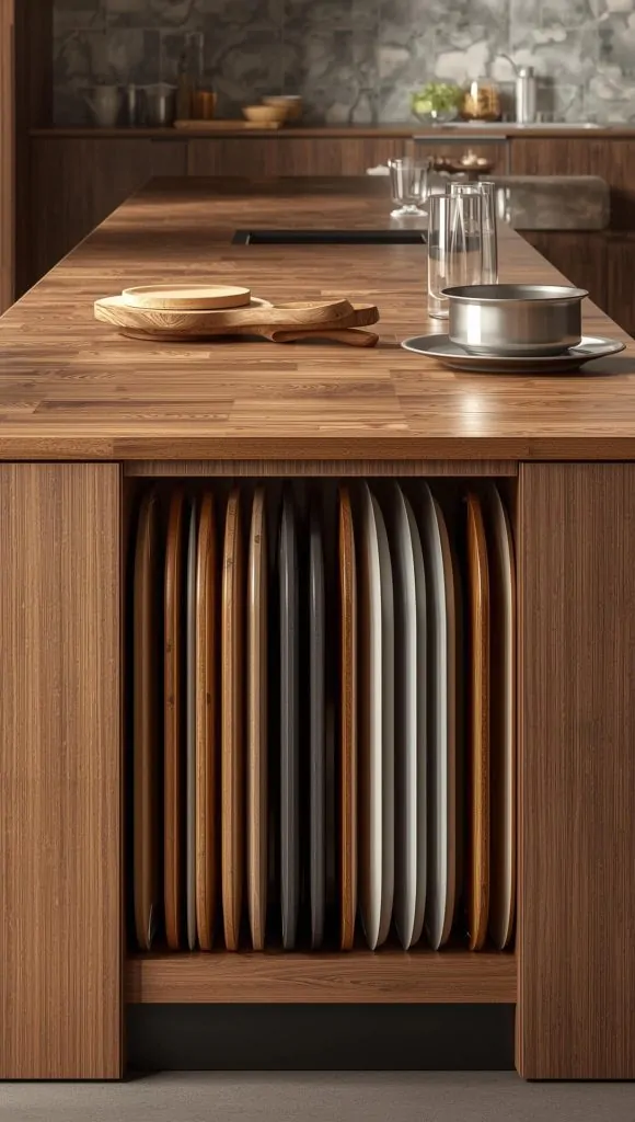 Vertical Storage For Cutting Boards And Baking Sheets
