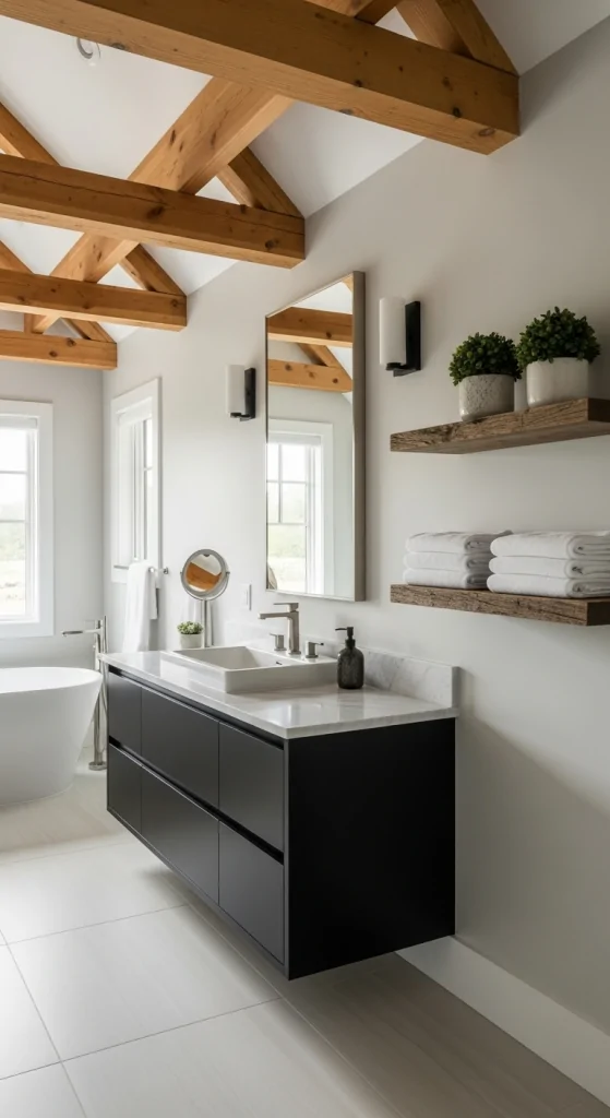 Balancing With Wood Accents