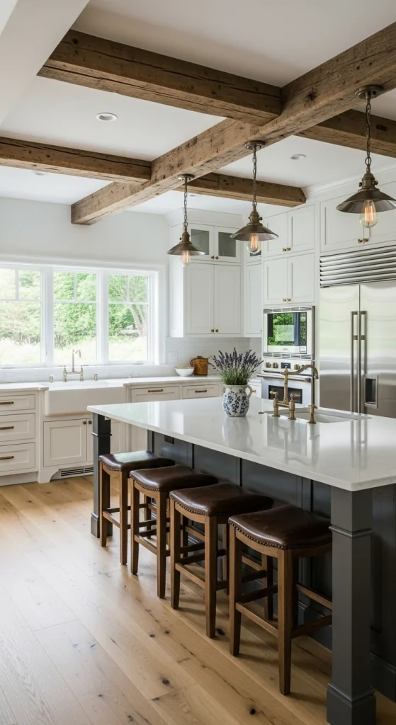 Blend Old And New For A Modern Rustic Kitchen