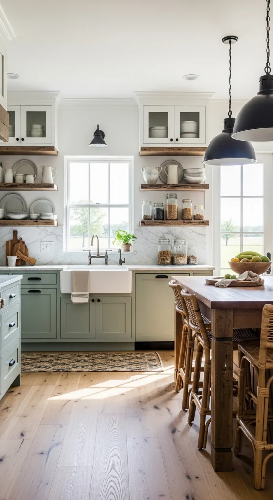 Farmhouse Kitchen Cabinets With Character