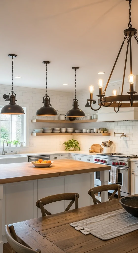 Farmhouse Kitchen Lighting Ideas