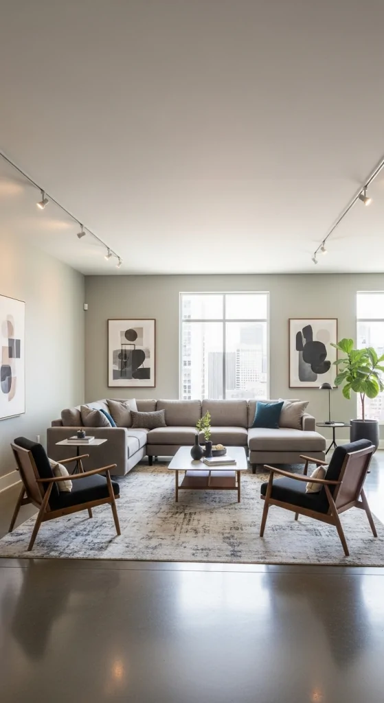 Floating Furniture Layout