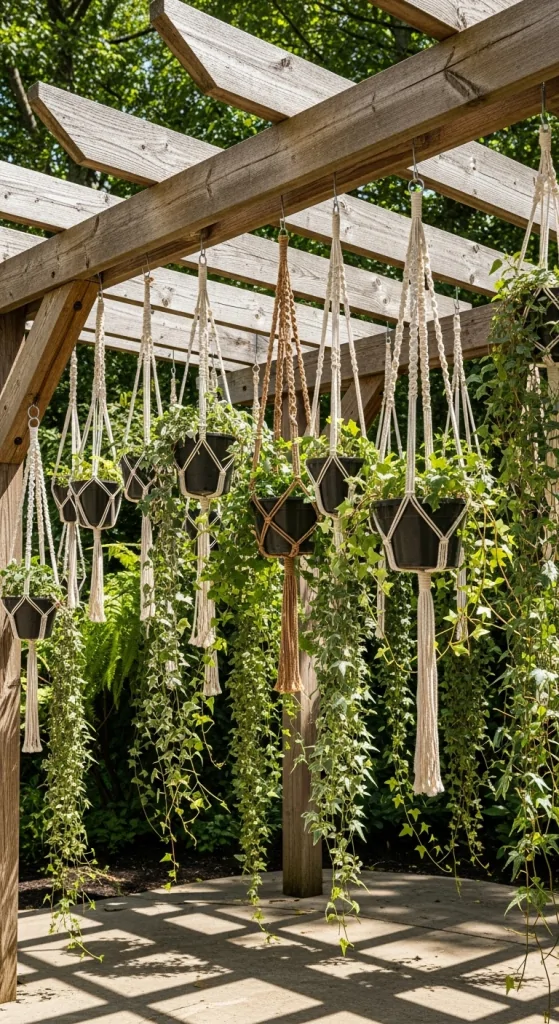 Pergola With Hanging Plants