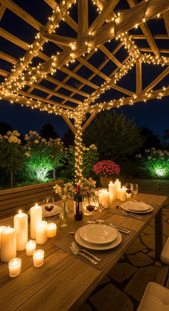Pergola With String Lights