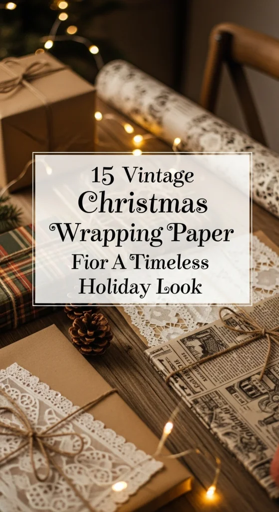 Vintage Christmas Wrapping Paper Ideas