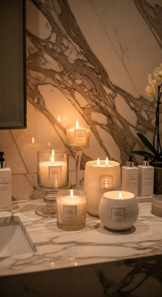 Add Scented Candles For A Luxurious Ambience