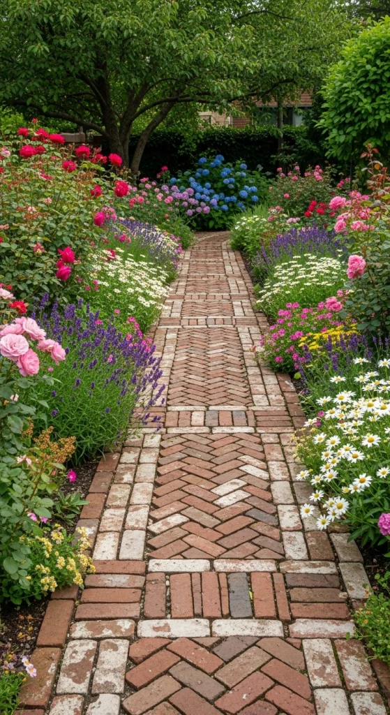 Brick Walkway For Classic Appeal