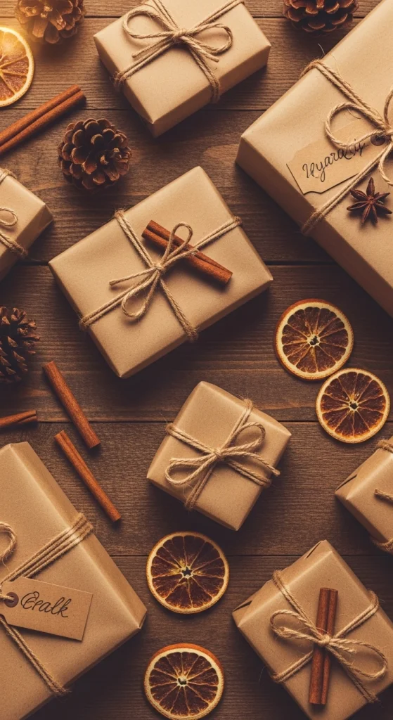Brown Kraft Paper With Twine