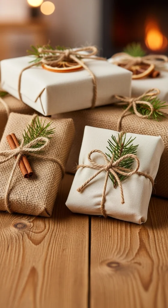 Burlap And Fabric Wraps