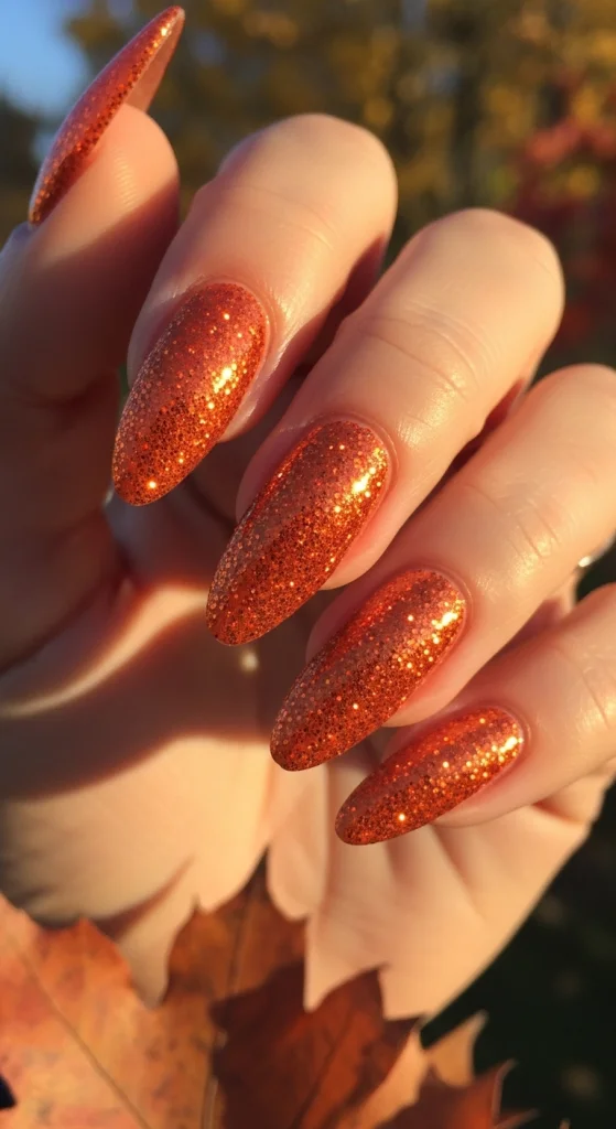 Burnt Orange Glitter