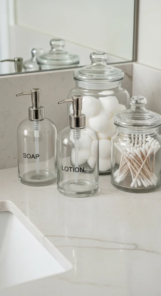 Decant Products Into Matching Containers