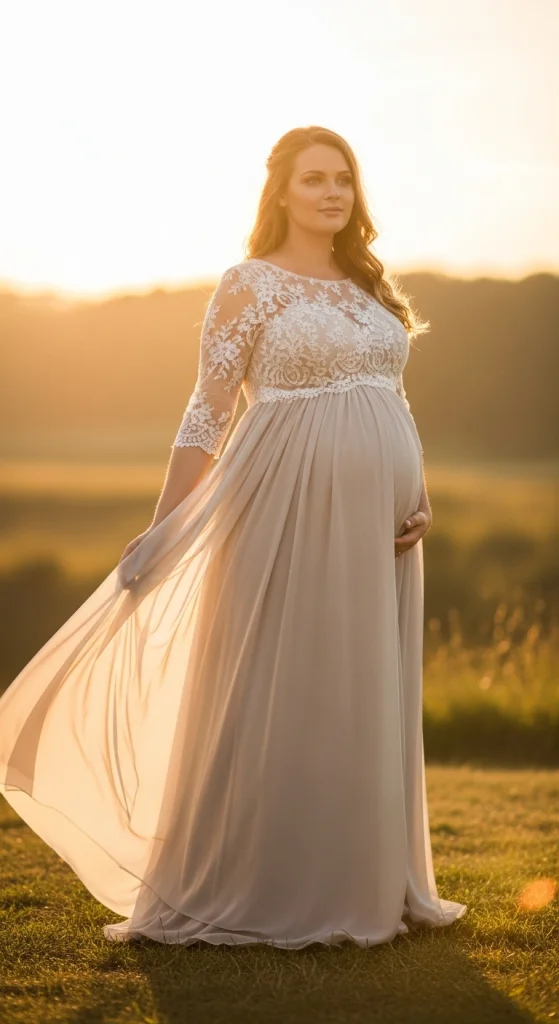 Empire-Waist Maxi Gown For Special Events