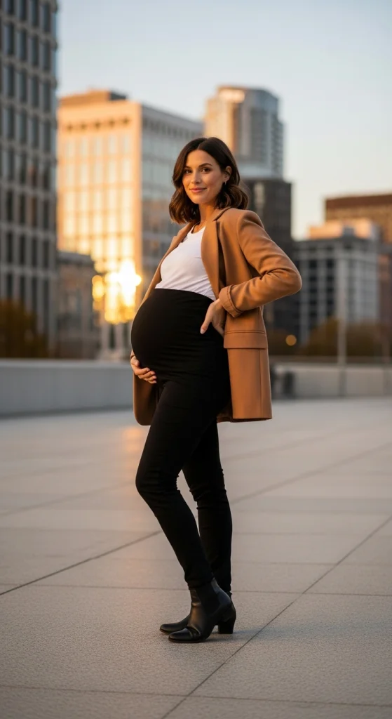 Oversized Blazer And Stretchy Pants