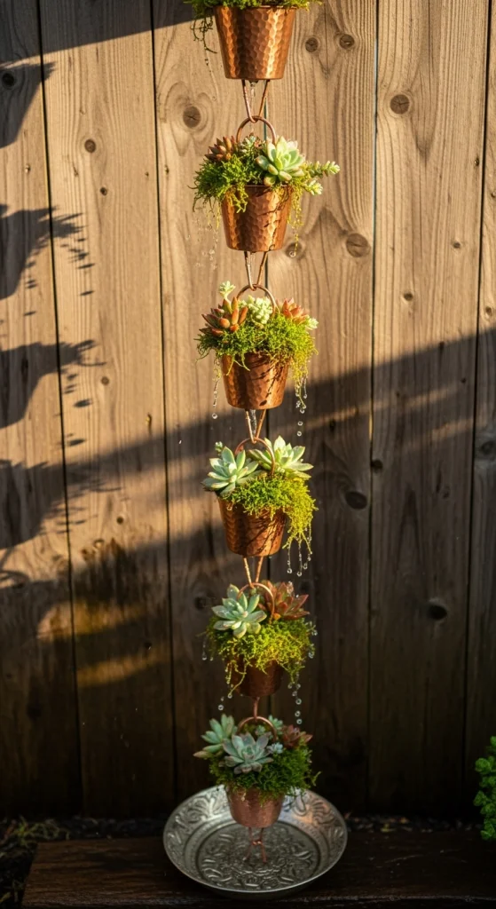 Planter Cup Rain Chains