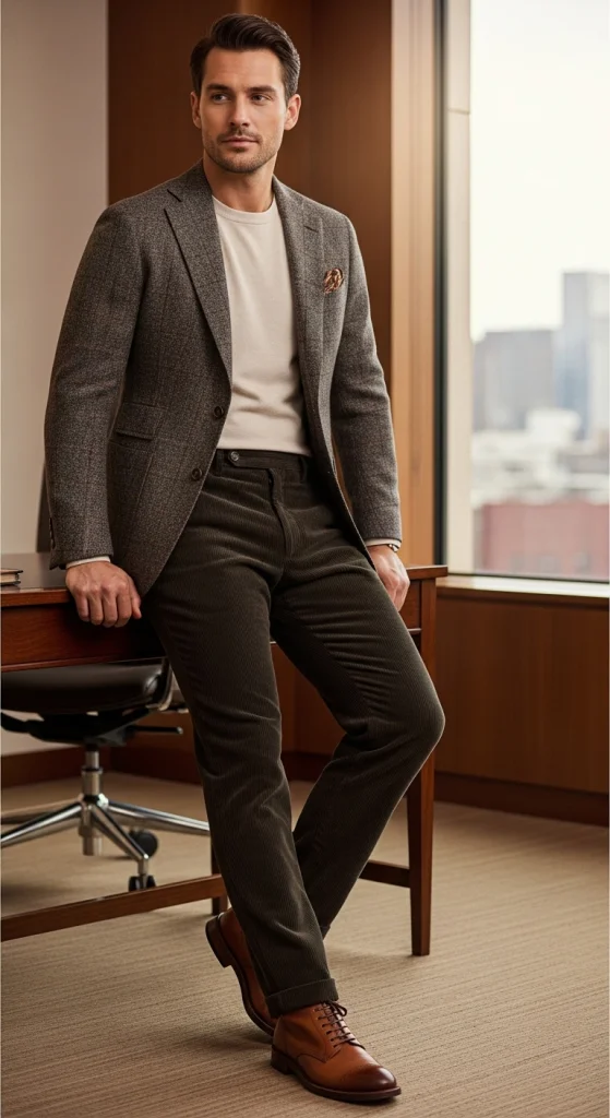 Textured Blazer Combo